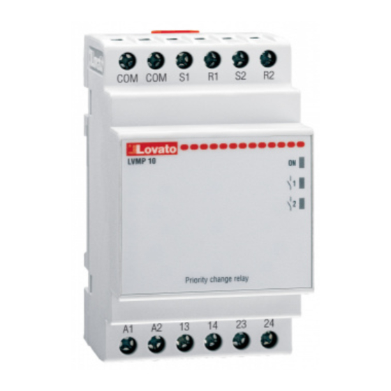 LOVATO ELECTRIC LVMP10 Guia De Inicio Rapido