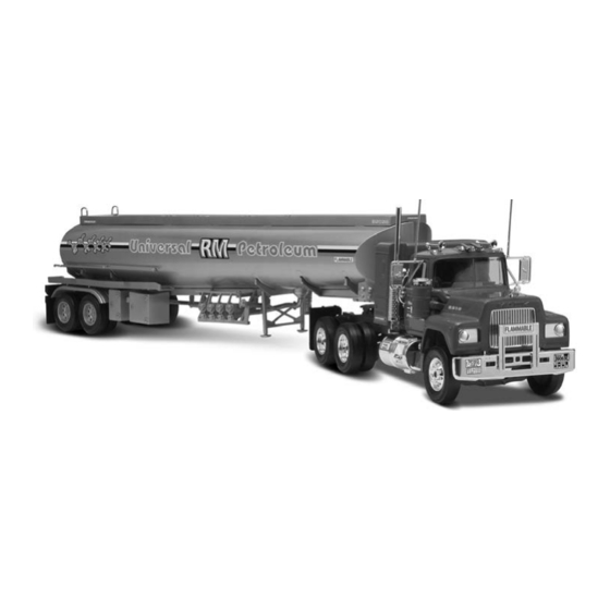 Monogram MACK "R" CONVENTIONAL AND FRUEHAUF TANKER Manual De Instrucciones