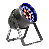 Beamz professional BPP210 PAR64 18x12W Quad RGBW IR DMX Manual De Instrucciones