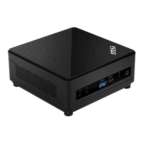 MSI Cubi Serie Guía De Usuario
