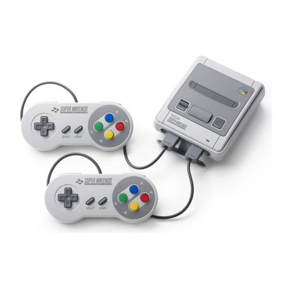 Nintendo SUPER  CLASSIC MINI Manual De Instrucciones