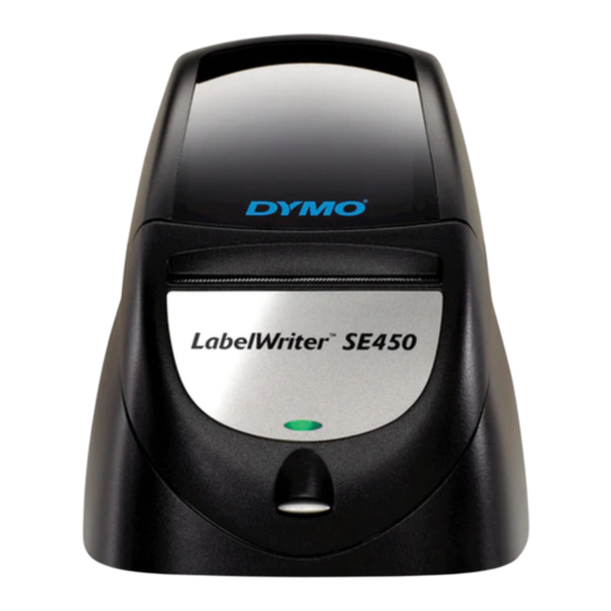 Dymo LabelWriter SE450 Guía Rápida De Inicio