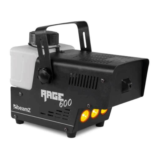 Beamz RAGE600 Manual De Instrucciones