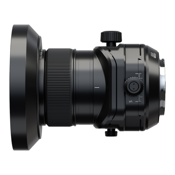 FujiFilm GF30mmF5.6 T/S Manual Del Usuario