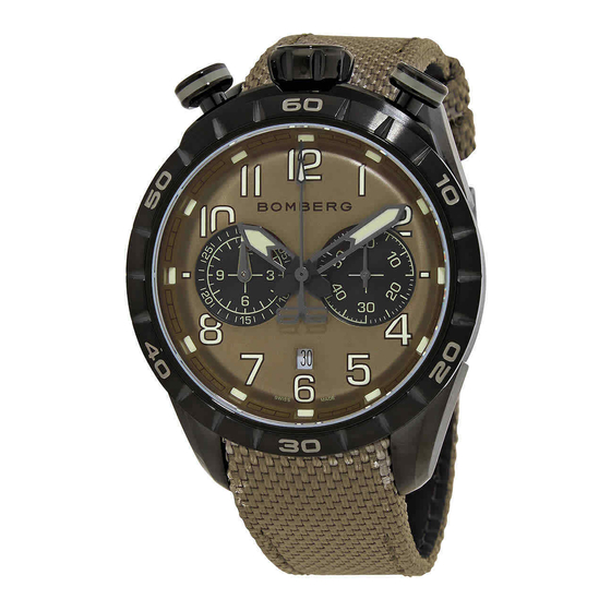 Bomberg BB-68 - Cronógrafo Instrucciones De Utilizacion