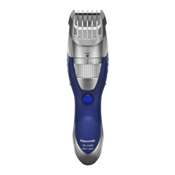 Panasonic ER‑GB40 Instrucciones De Funcionamiento