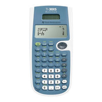 Texas Instruments MultiView TI-30XS Manual Del Usuario