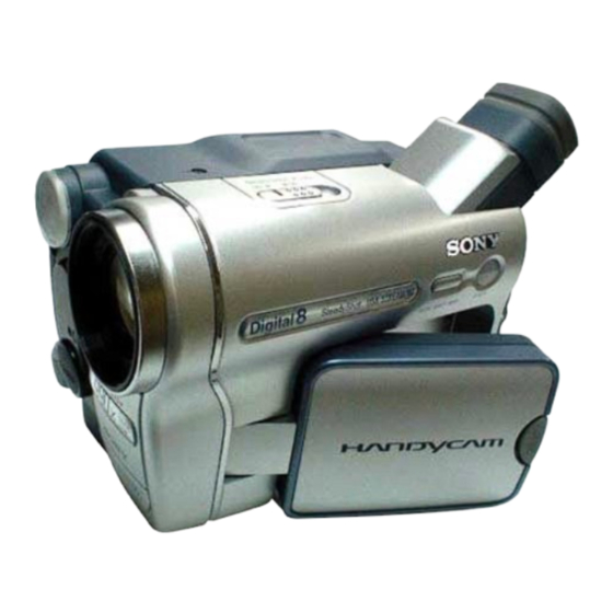 Sony HANDYCAM DCR-TRV360 Guía De Operación
