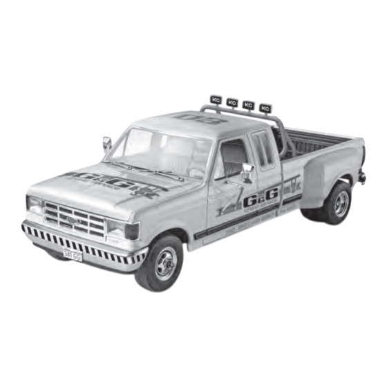 REVELL '91 FORD F-350 DUALLIE PICKUP Instrucciones De Montaje