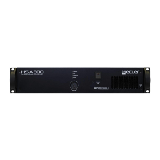 Ecler HSA300 Manual De Usuario