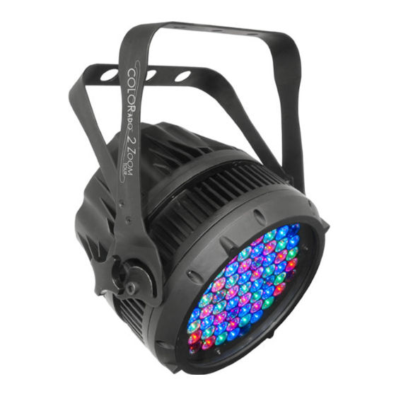 Chauvet Professional COLORado Zoom Tour Guía De Referencia Rápida