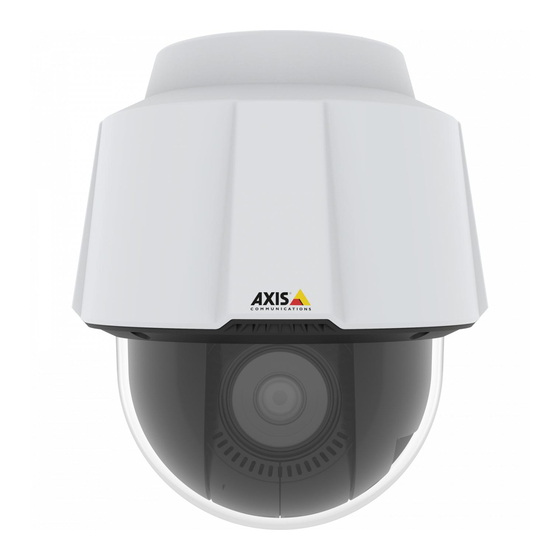 Axis P5655-E PTZ Guia Del Usuario