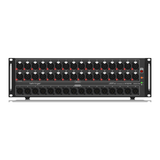 Behringer S32 Guia De Inicio Rapido