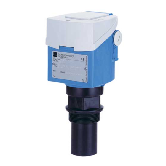 Endress+Hauser prosonic T FMU 130 Manual De Instrucciones