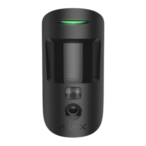 AJAX MotionCam Fibra Serie Manual De Usuario