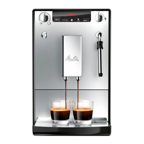 melitta CAFFEO SOLO&milk Manual De Instrucciones