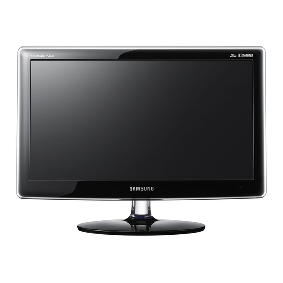 Samsung SyncMaster P2070 Manual Del Usuario