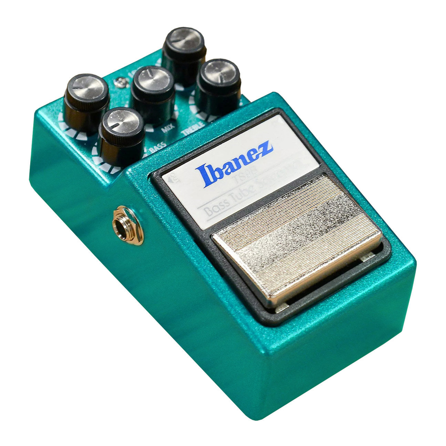 Ibanez TS9B Bass Tube Screamer Manual Del Propietário