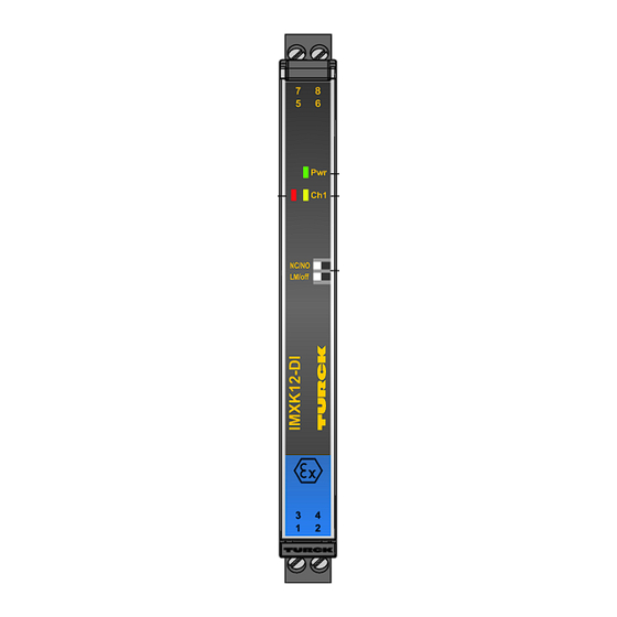 turck IMXK12-DI01-1S-1T-0 Instrucciones De Uso