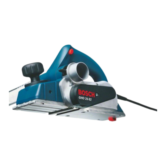 Bosch GHO 26-82 Professional Manual Original