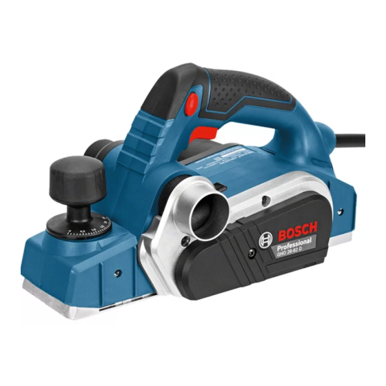 Bosch GHO 26-82 Professional Manual De Instrucciones