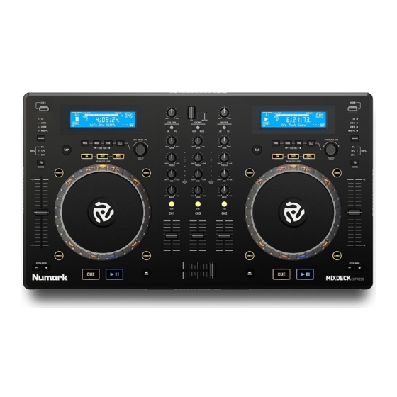 Numark MIXDECK EXPRESS Guia Del Usuario