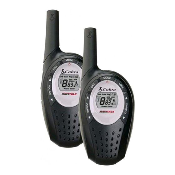 Cobra microTALK MT 800 Manual Del Usuario
