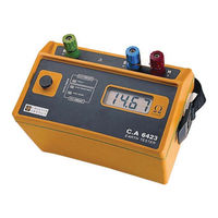 Chauvin Arnoux C.A 6423 Manual De Instrucciones