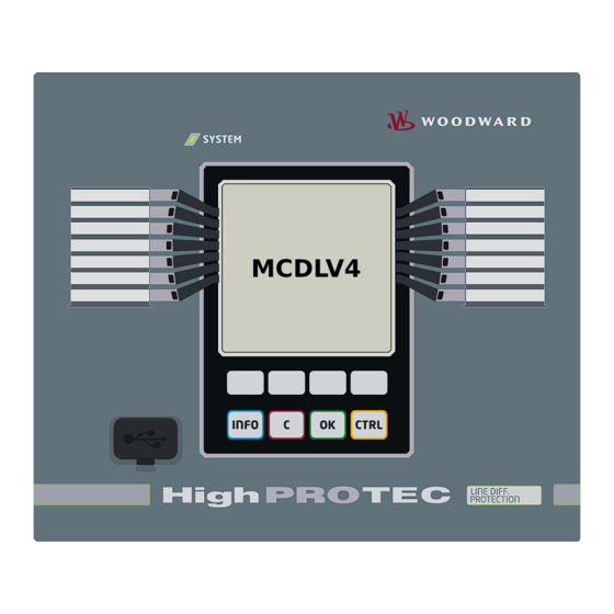 Woodward HighPROTEC MCDLV4 Manual De Referencia