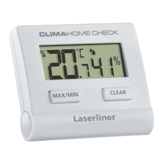 LaserLiner ClimaHome-Check Manuales