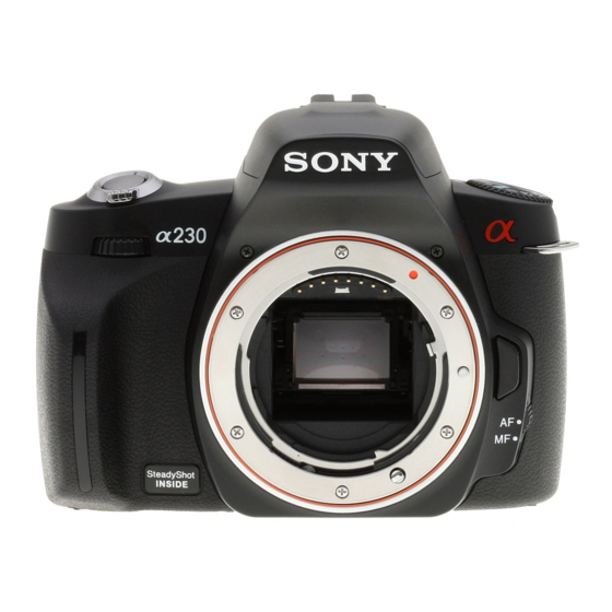Sony DSLR-A230 Manual De Instrucciones
