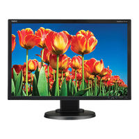 NEC MultiSync E222W Manual Del Usuario