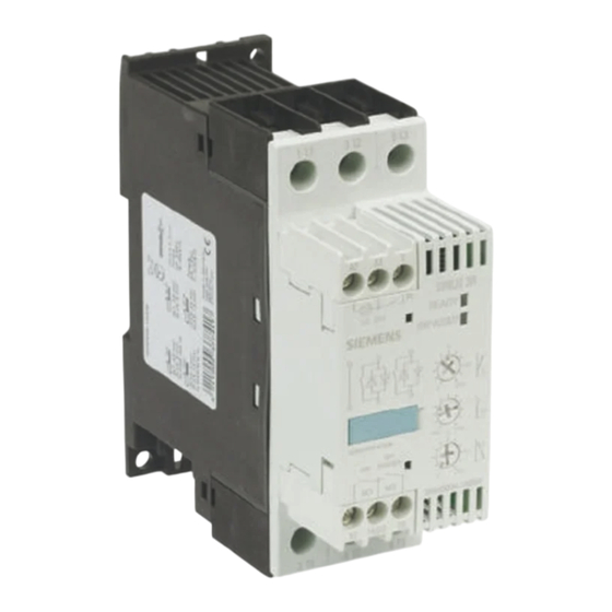 Siemens SIRIUS 3RW31 Instructivo