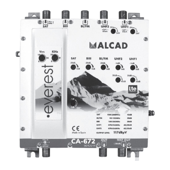 Alcad CA-671 Instrucciones De Montaje