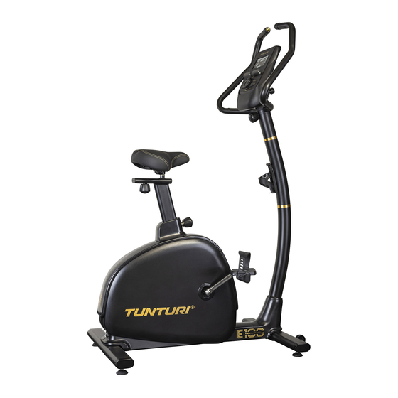 Tunturi CENTURI E100 BIKE Manual Del Usuario