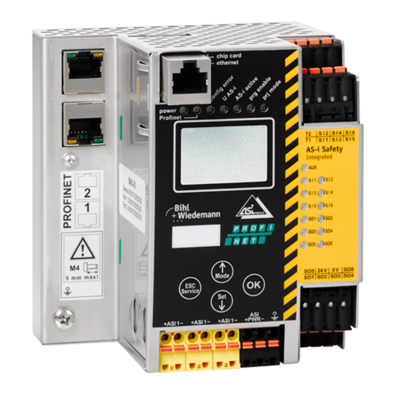 bihl+Wiedemann AS-i 3.0 Profinet Instrucciones De Montaje