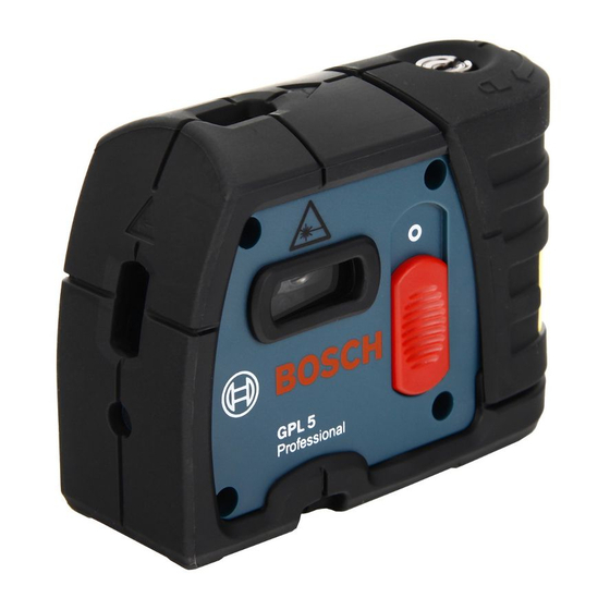 Bosch GPL 5 Professional Manual Original