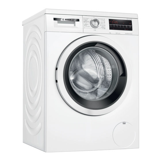 Bosch WUU24T71ES Instrucciones De Uso Y Montaje