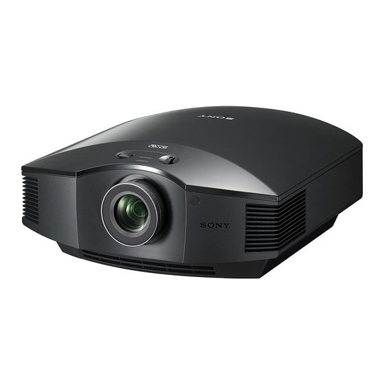 Sony VPL-HW65 Manual De Instrucciones