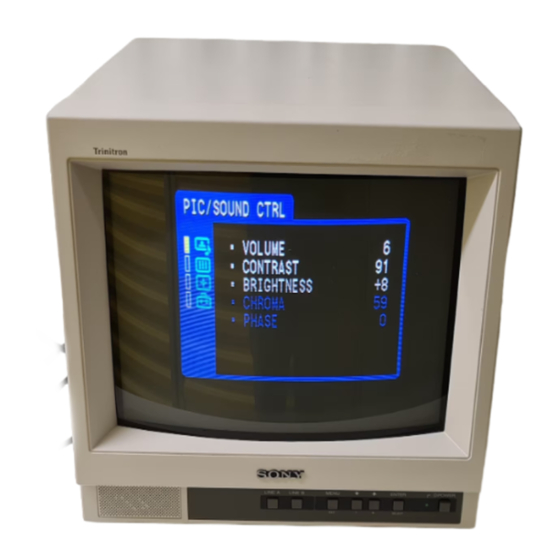 Sony Trinitron PVM-14L1MDE Manual De Instrucciones