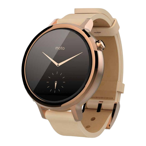 Motorola moto 360 Manual Del Usuario
