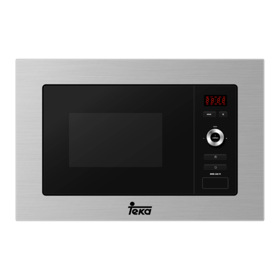 Teka MWE 225 FI Manual De Instrucciones