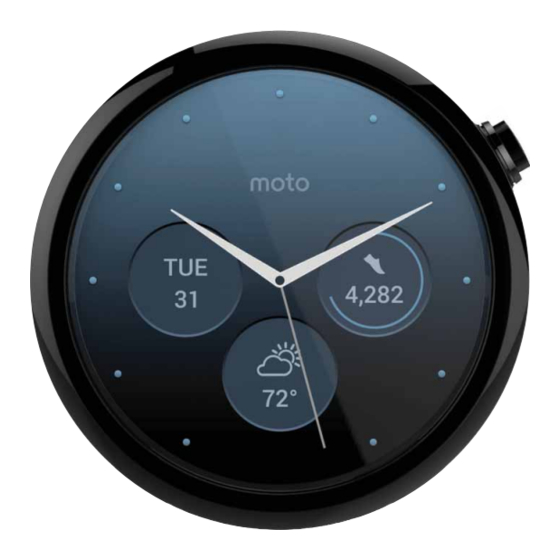 Motorola moto 360 Manual Del Usuario