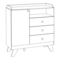 Muebles para Bebés y Niños Pequeños HENN Theo IE87-190 Instrucciones De Montaje