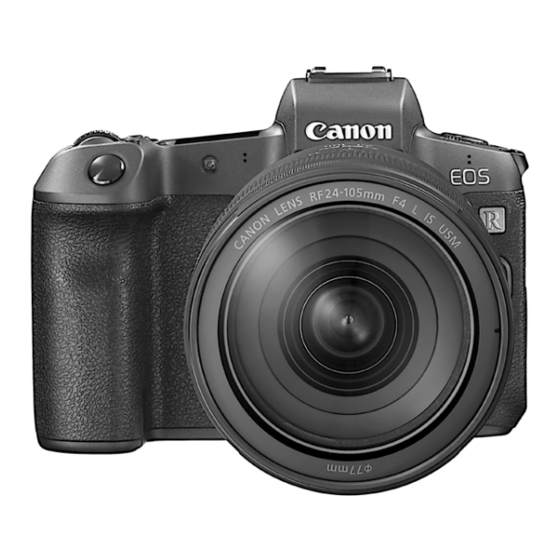 Canon EOS R Manuales