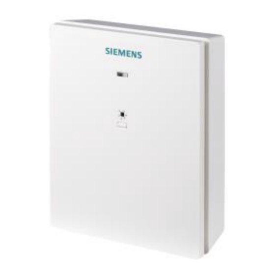 Siemens RCR114.1 Guía Rápida