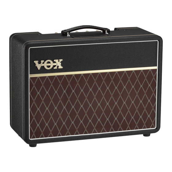 Vox AC10C1 Manuales