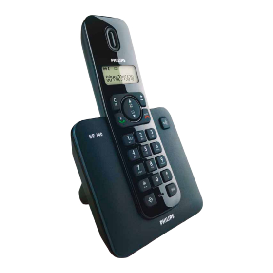 Philips SE140 Manual Del Usuario