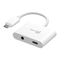 J5 create JCA122, JCA152 - Adaptador USB-C a Audio de 3.5mm/HDMI 4K con Guía de Instalación Rápida de Suministro de Energía