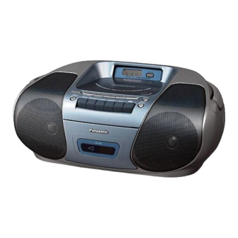 Panasonic RX-D26 Instrucciones De Funcionamiento